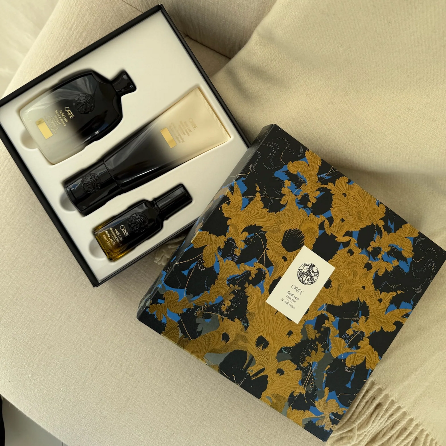 Gold Lust shampoo og conditioner og Gold Lust nourishing hair Oil.